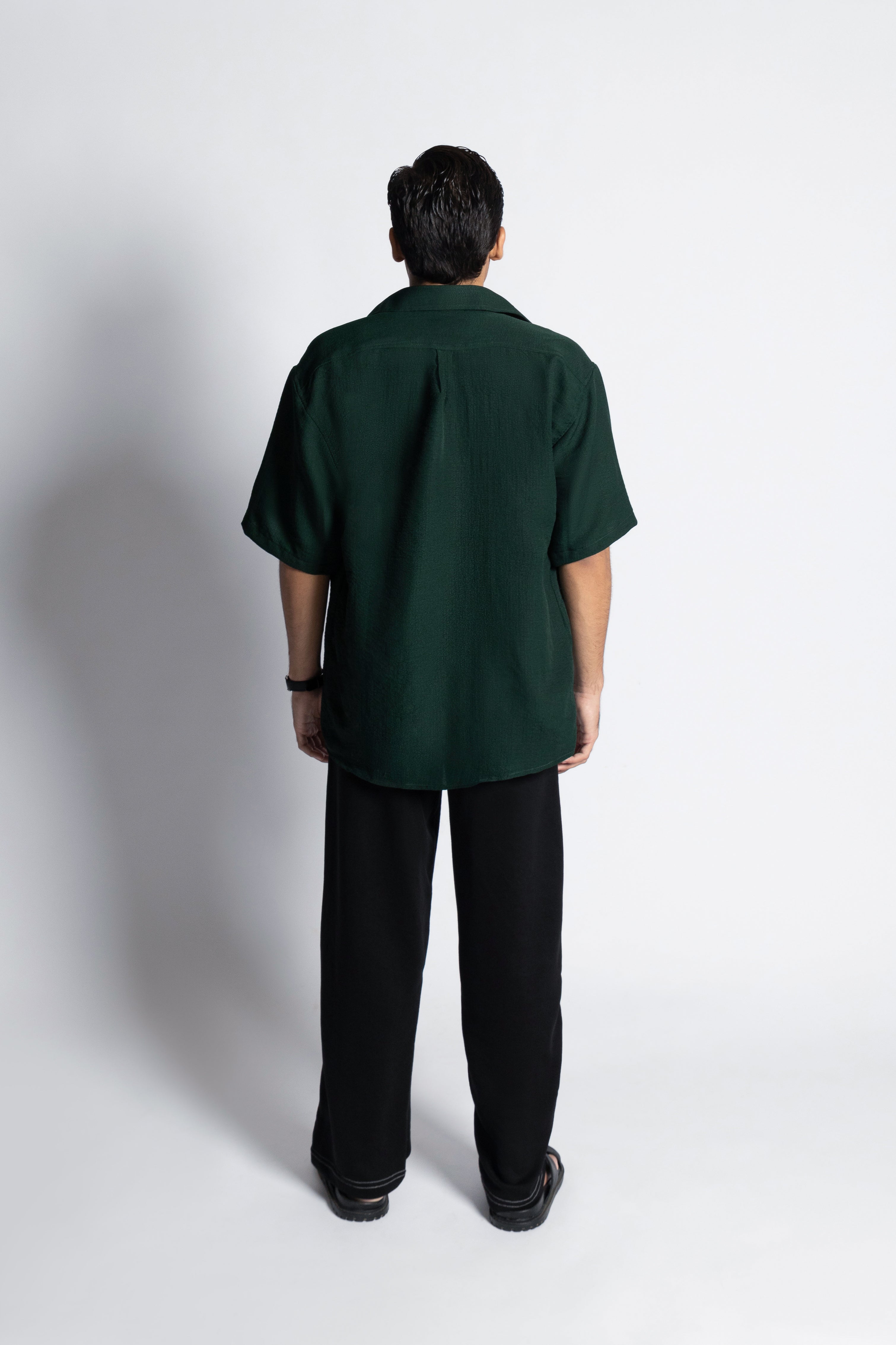 Regulus –Bottle Green Relaxed Fit Shirt