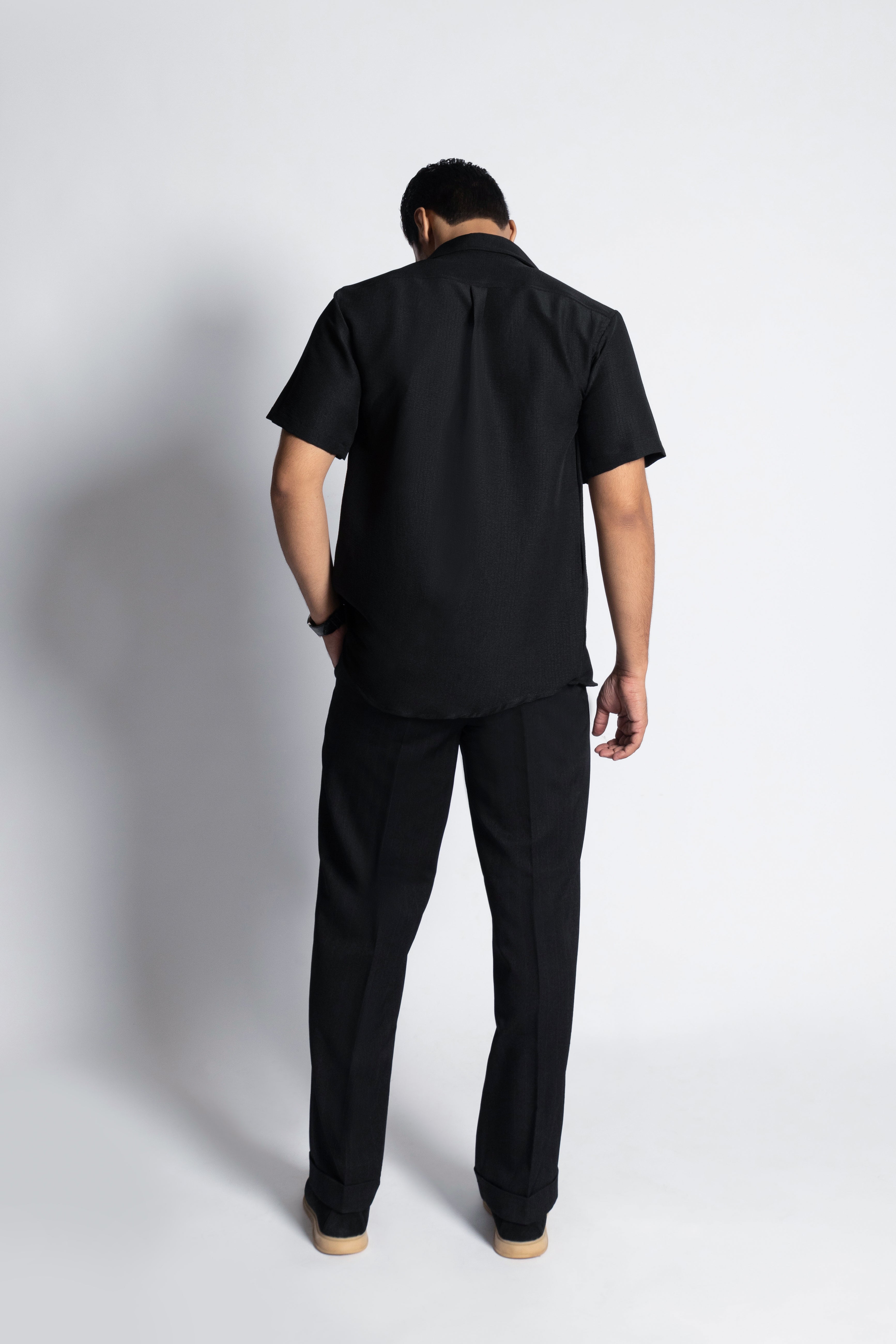 Regulus - Deep Black Relaxed Fit Shirt
