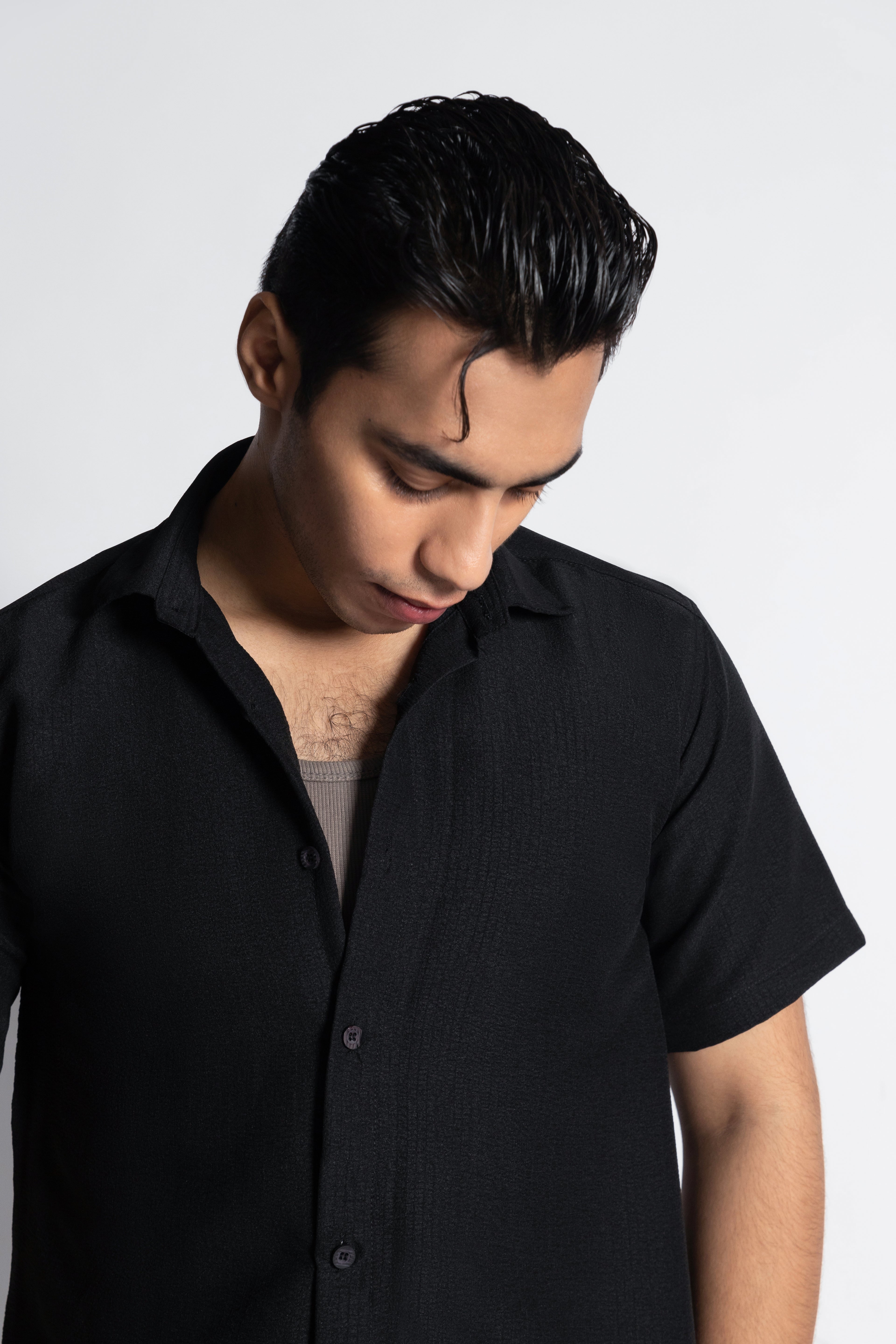Regulus - Deep Black Relaxed Fit Shirt