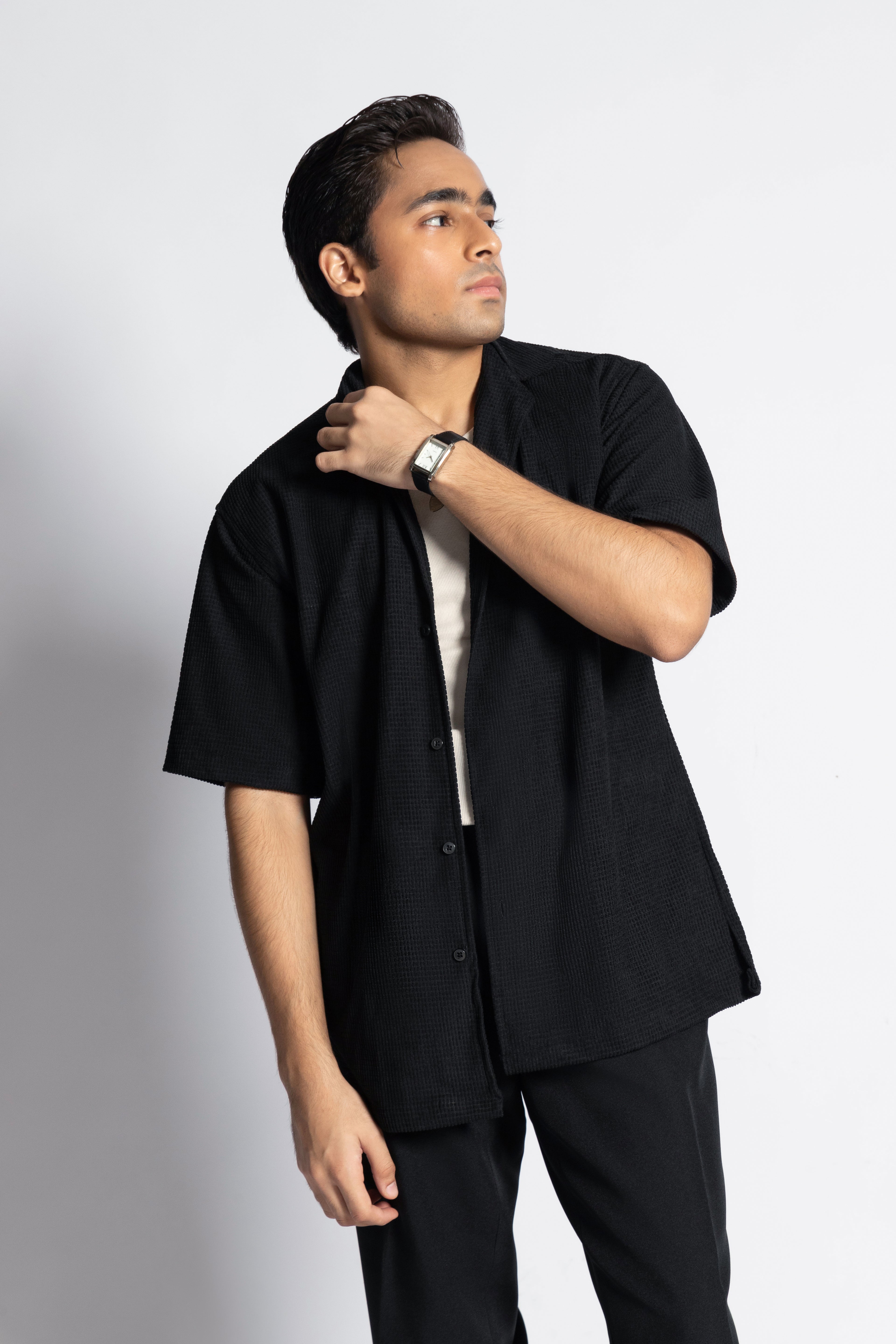 Arcturus – Textured Cuban Short Sleeve