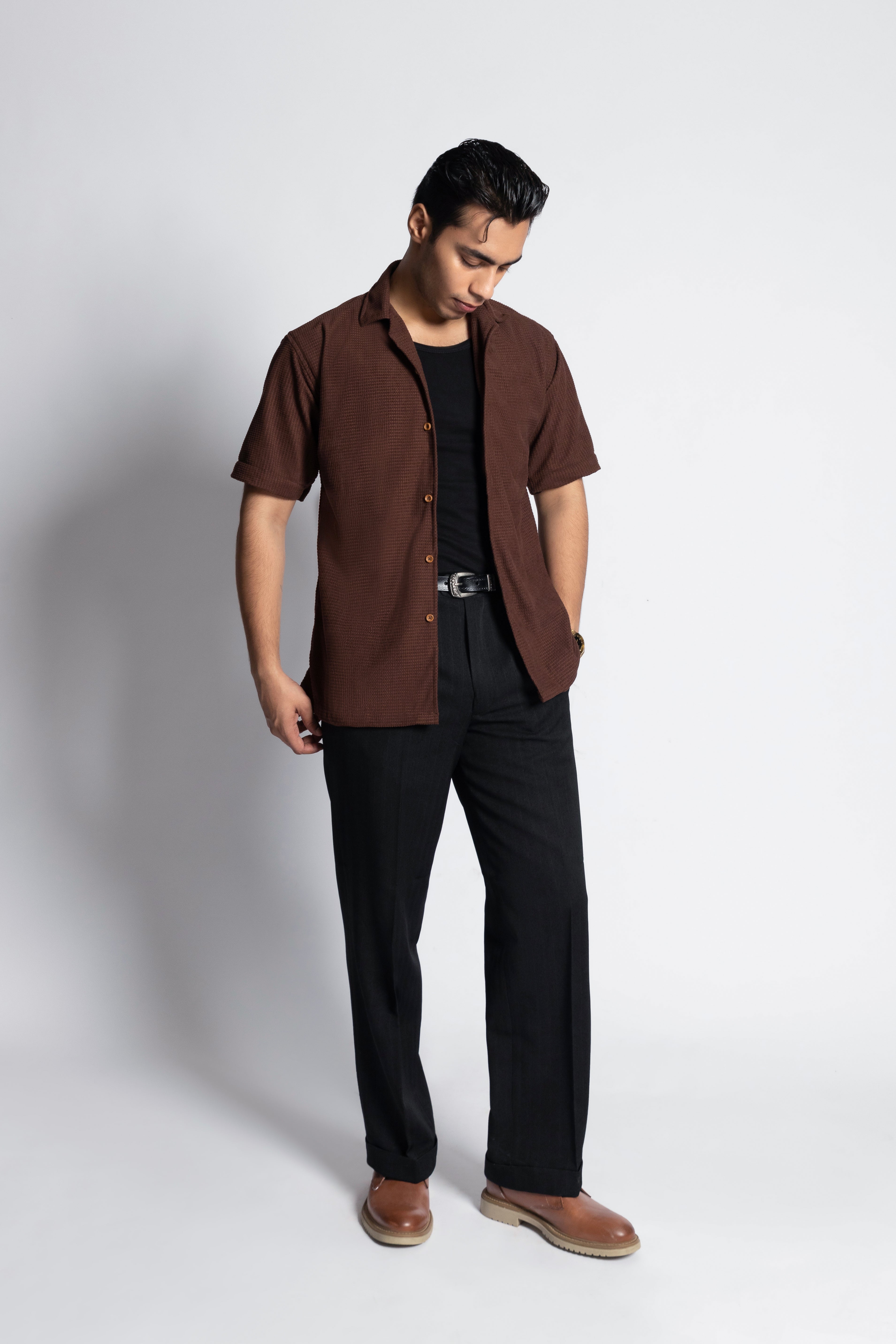 Arcturus –Textured Cuban Short Sleeve