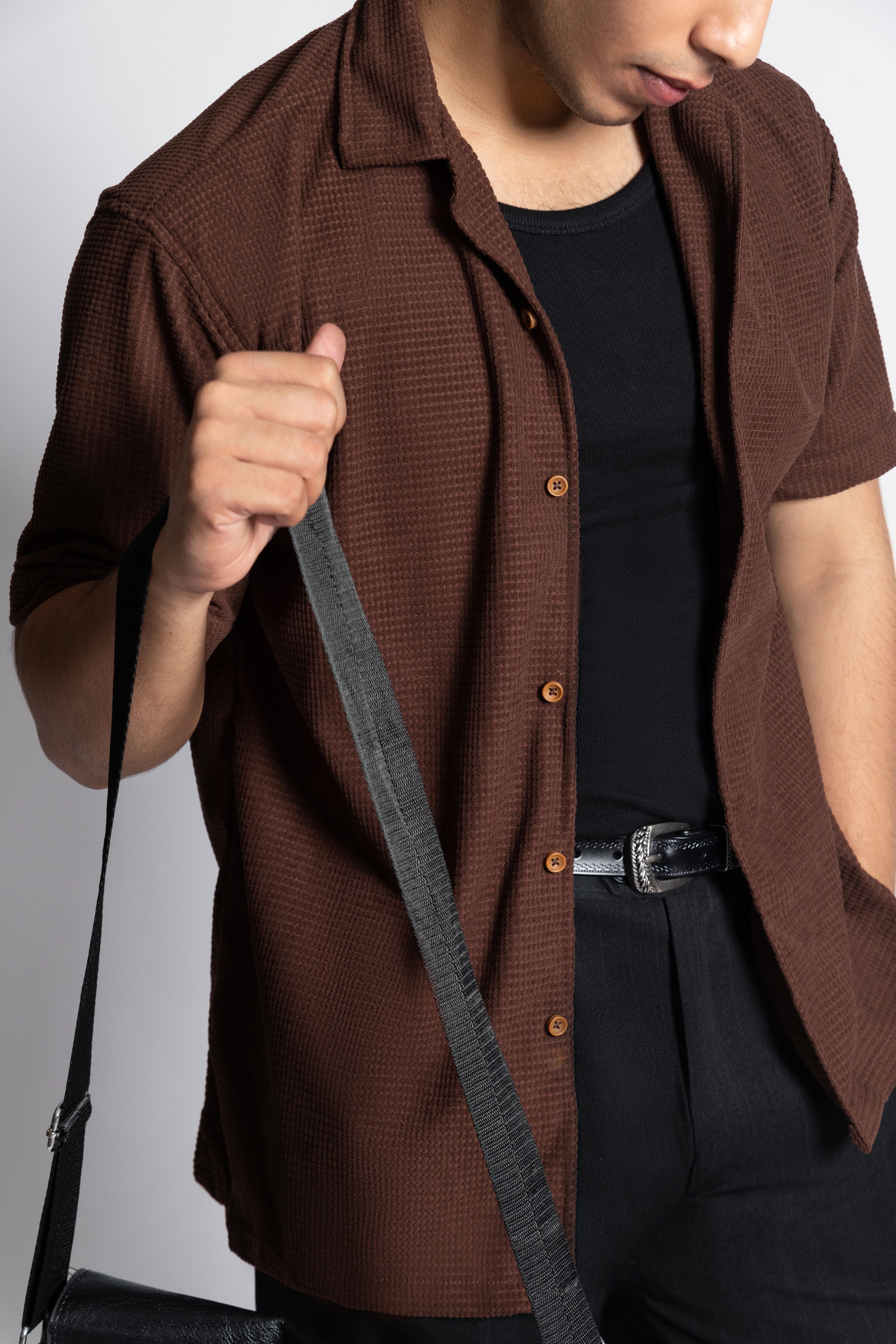 Arcturus –Textured Cuban Short Sleeve