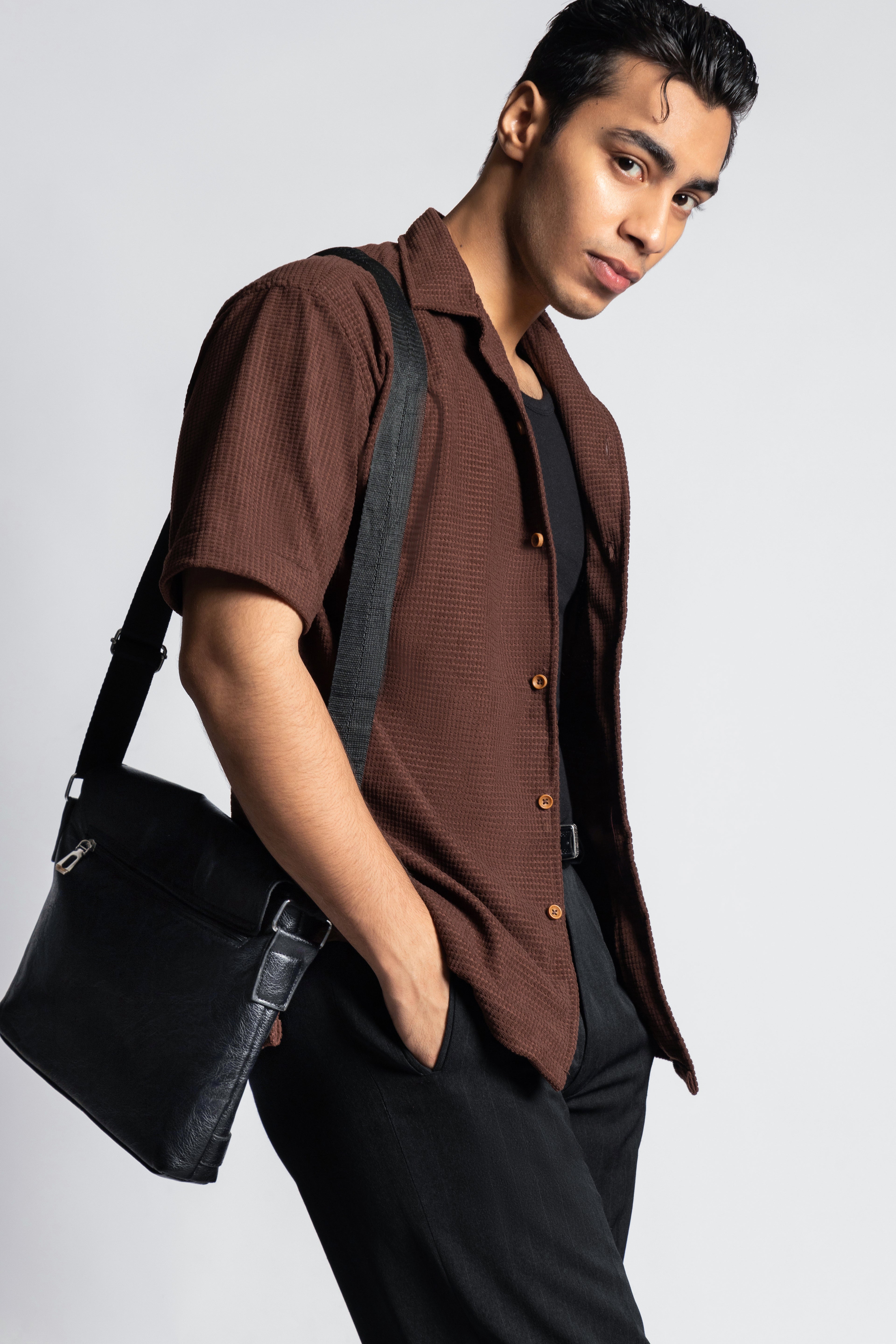 Arcturus –Textured Cuban Short Sleeve