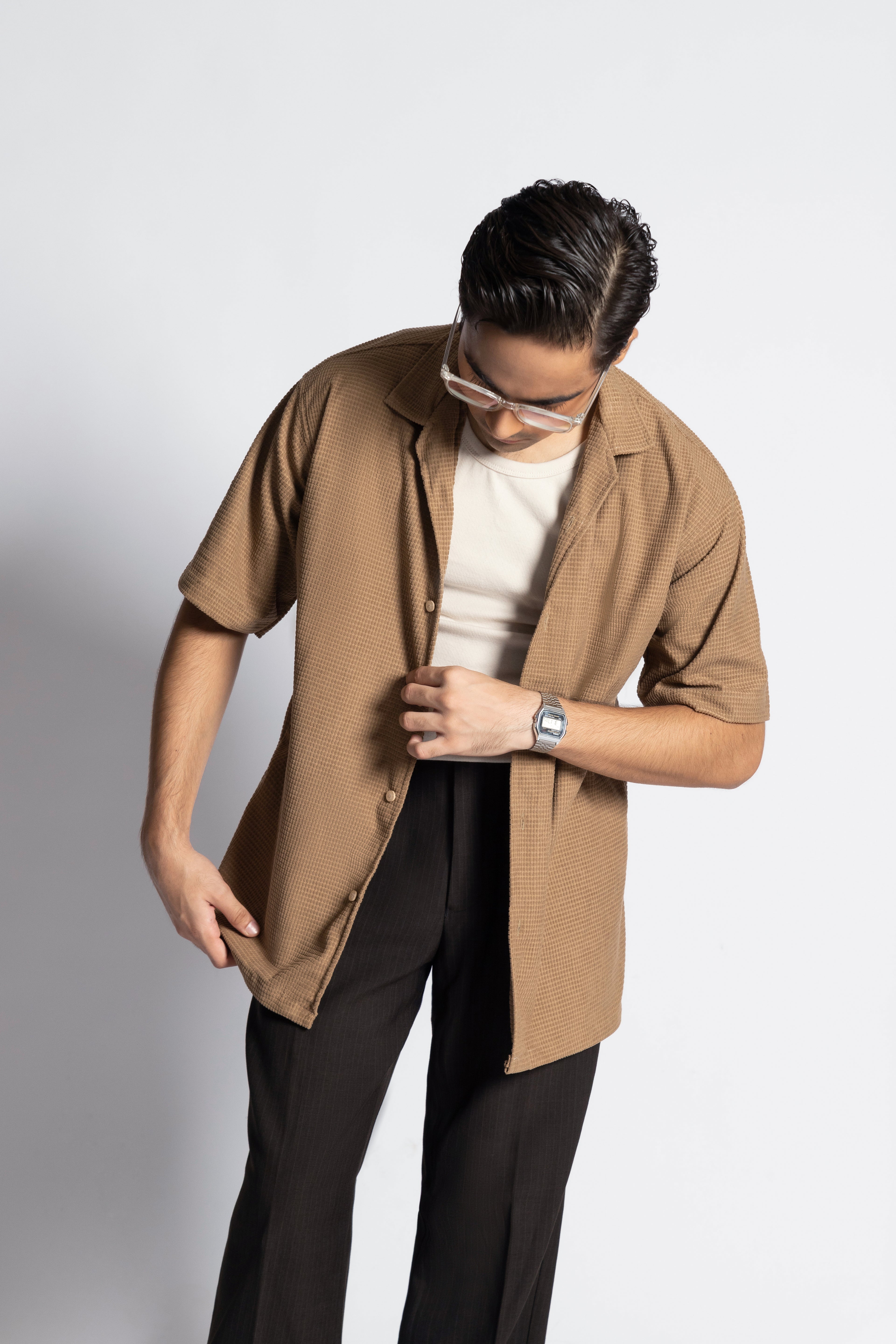 Arcturus – Textured Cuban Short Sleeve