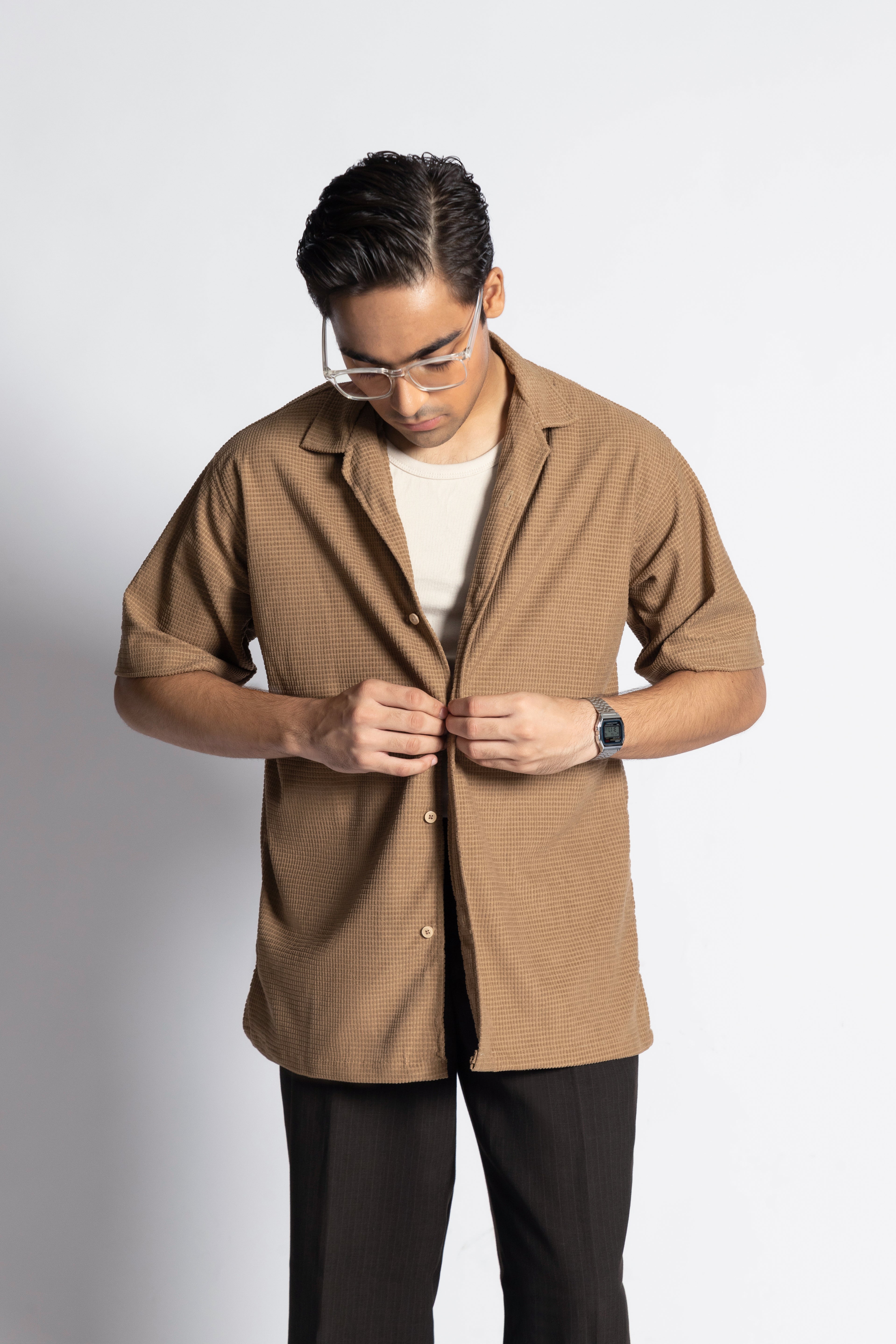 Arcturus – Textured Cuban Short Sleeve