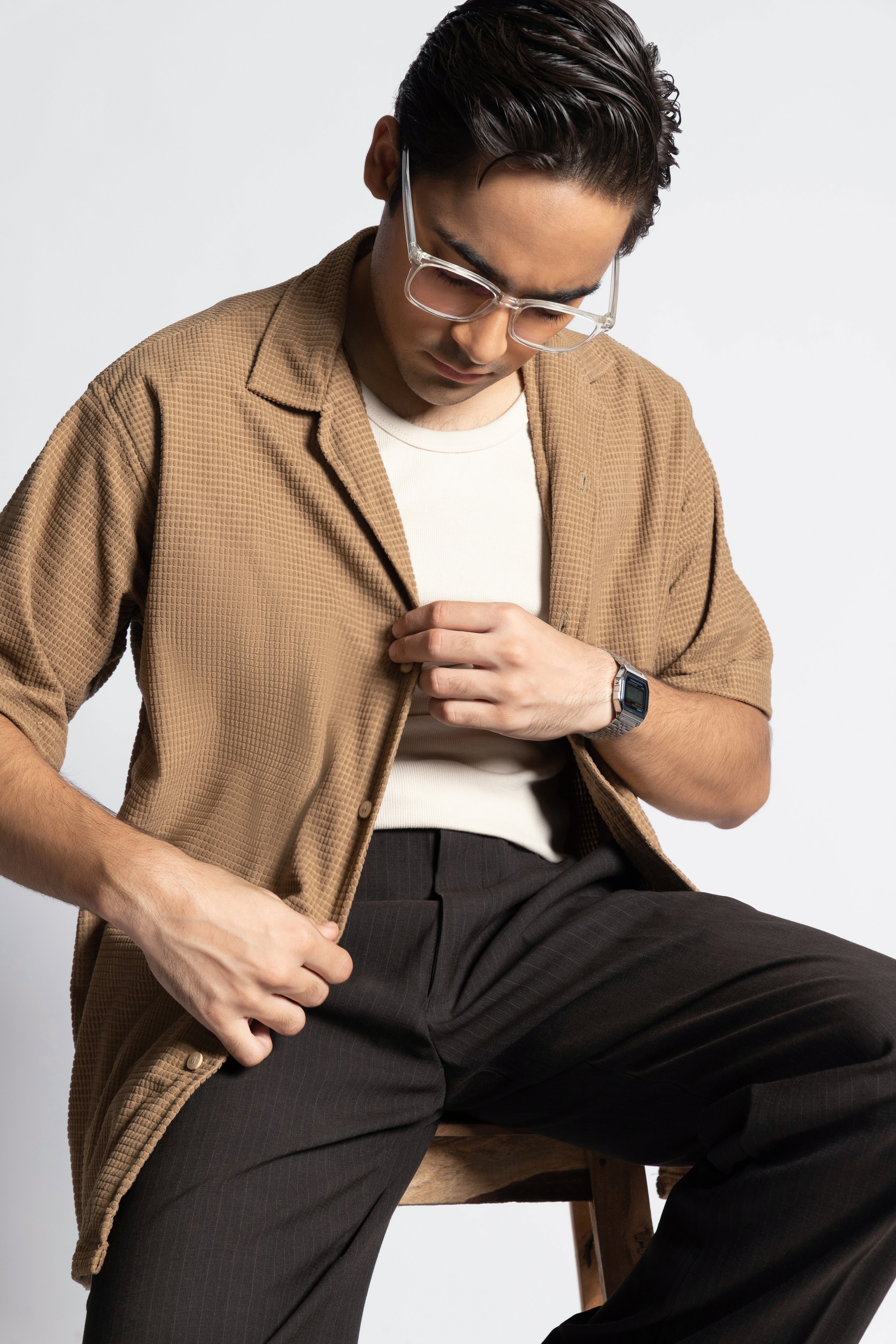 Arcturus – Textured Cuban Short Sleeve