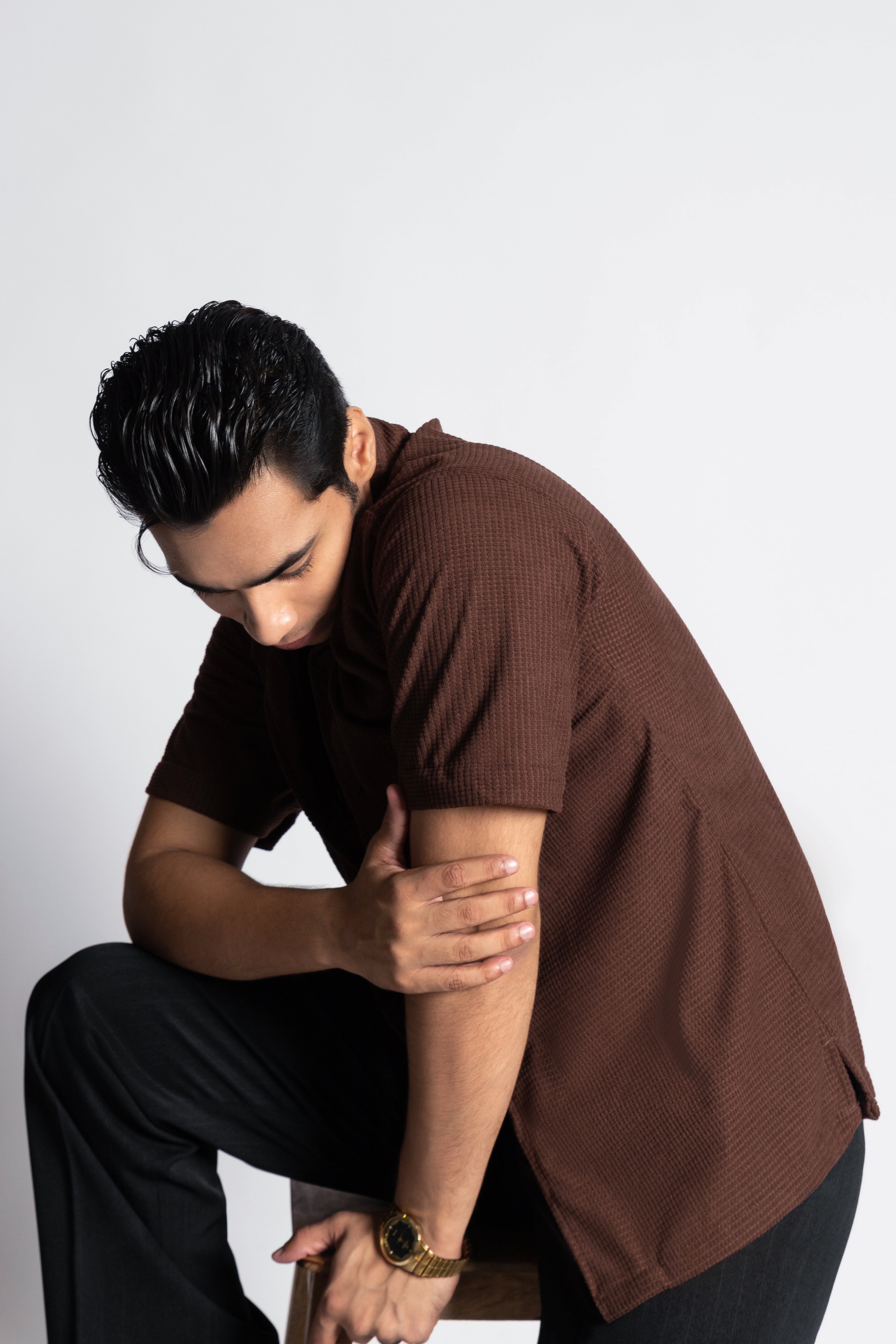 Arcturus –Textured Cuban Short Sleeve