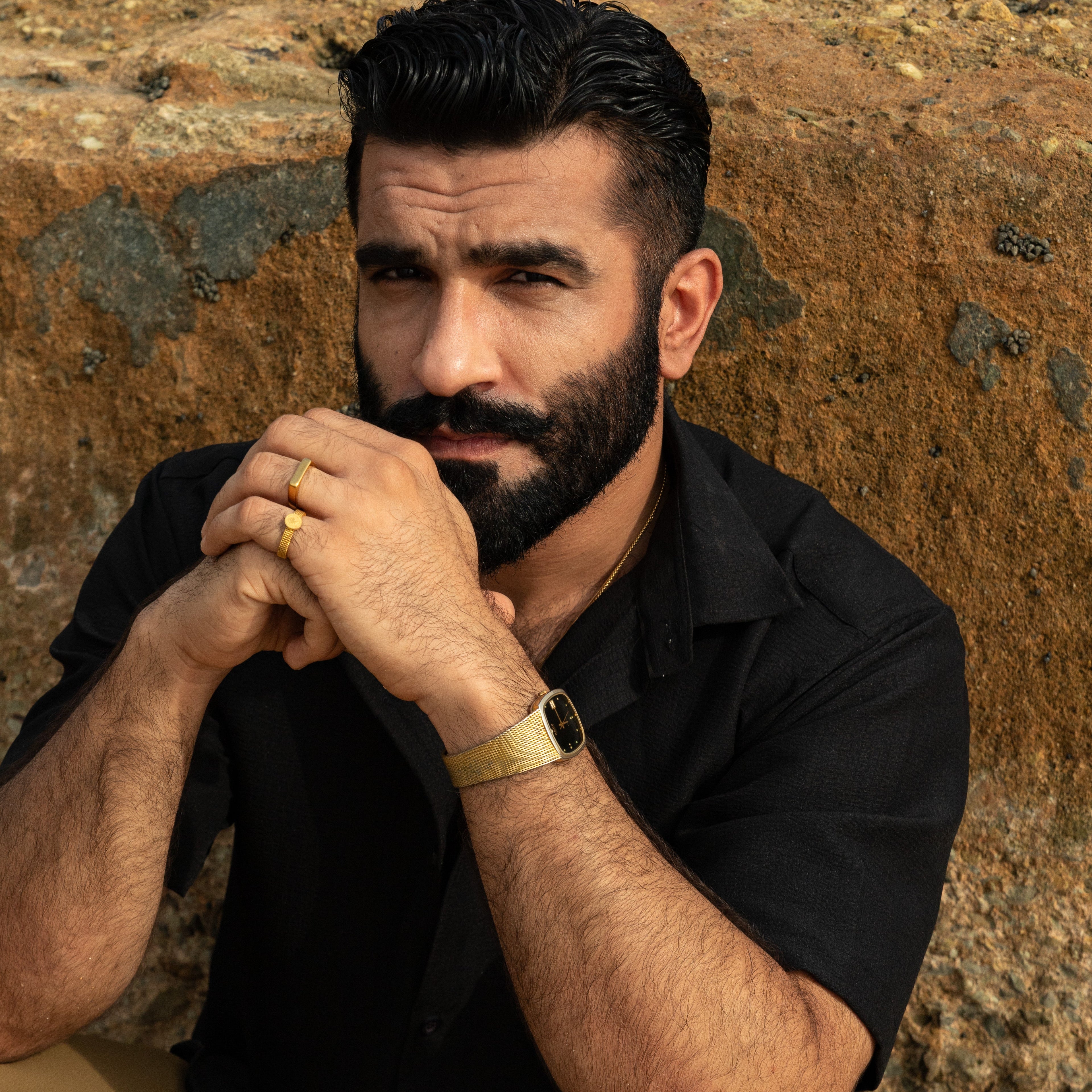 Regulus - Deep Black Relaxed Fit Shirt